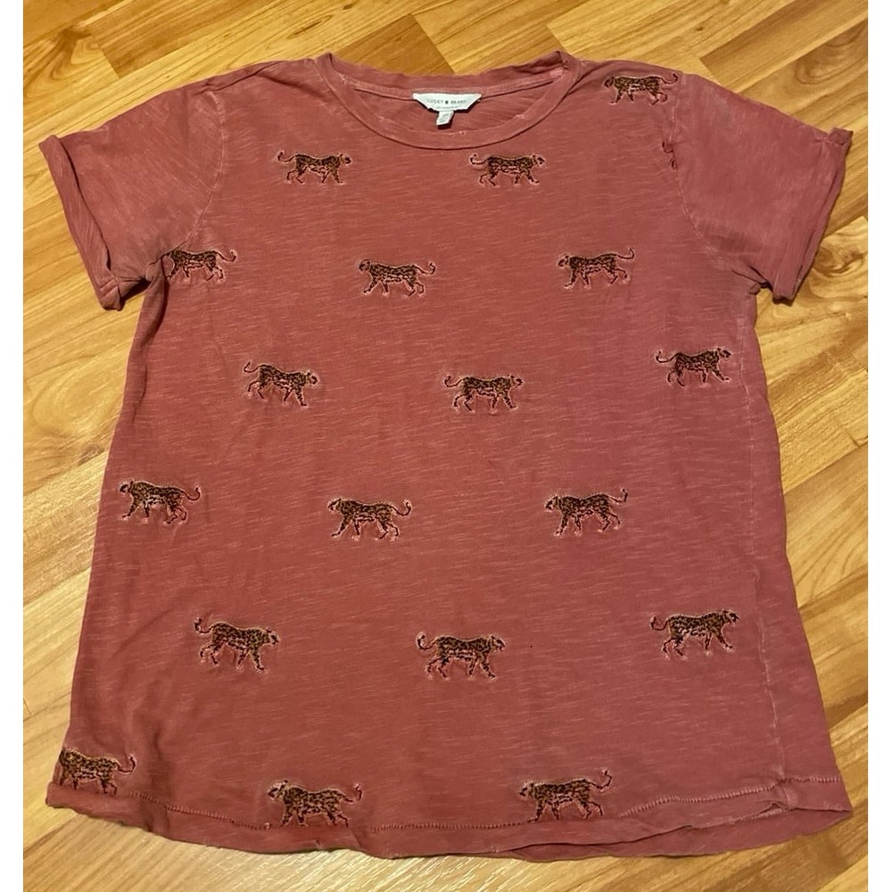 Lucky Brand Distressed Tiger T Shirt